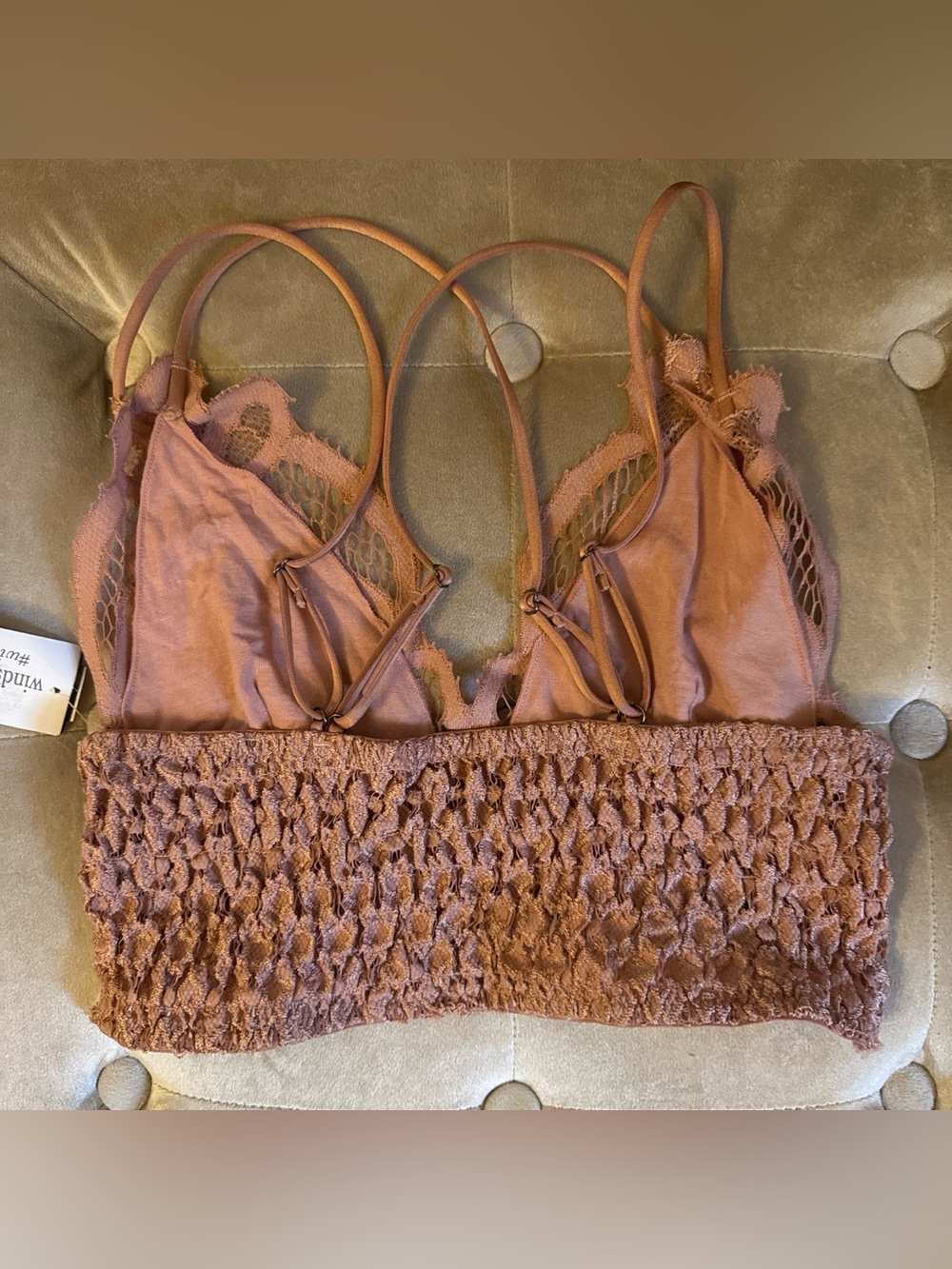 Windsor Dusty Rose Lace Bralette - Picture 3 of 3